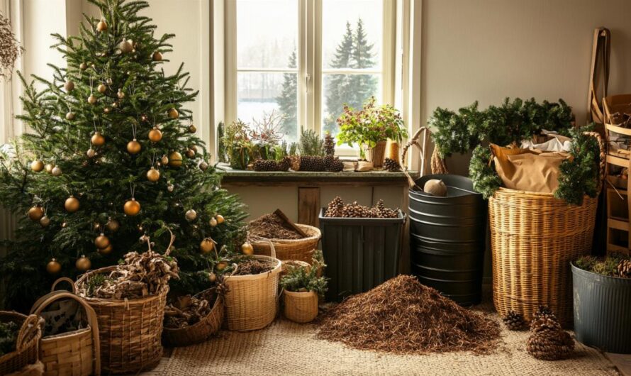 Comment recycler efficacement son sapin de Noël après les fêtes